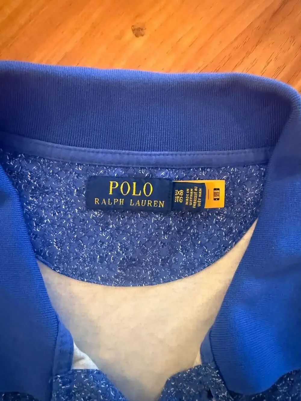 Polo Ralph Lauren Floral Print Soft Cotton Polo Shirt Blue Size 3XB